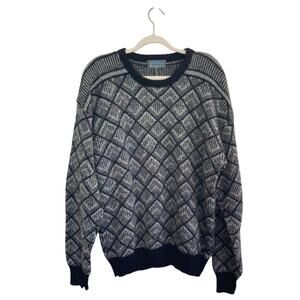Vintage Agenda Funky 80s Geometric Pullover Sweater